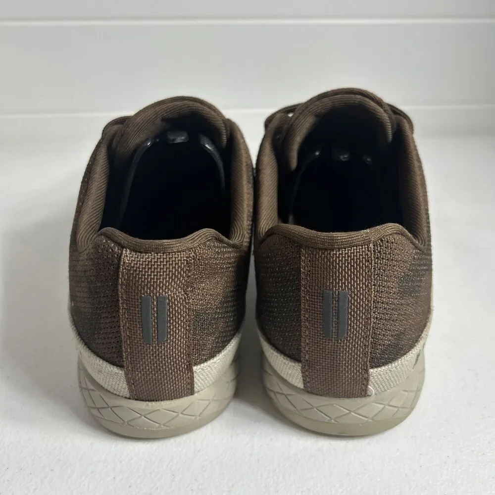 Nobull Women’s Shoes Size 8 Men’s 6.5 Grizzly Camo Brown Canvas Weightlifting